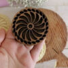 Traditional Persian Wooden Cookie & Kolompeh Stamp with Handcrafted Designs (3)