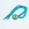 Turquoise Necklace Featuring Zodiac GoldNishapour Leaf Design – Pisces (Esfand) (2)