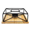 Wood & Stainless Steel Teapot Warmer – Modern Design, Timeless Warmth (2)