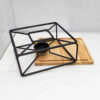 Wood & Stainless Steel Teapot Warmer – Modern Design, Timeless Warmth (4)