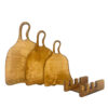 Wooden Serving & Cutting Board Set with Stand – Set of 3 (2)