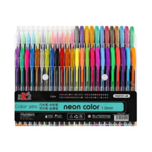 Zhuixua Gel Pens – Vibrant Colors for Black Paper and Creative Art – 48 Pack