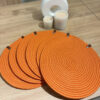 13-Piece Cotton Cord Placemats with Coasters & Bread Basket – Perfect for Plates, Drinks & Bread (4)