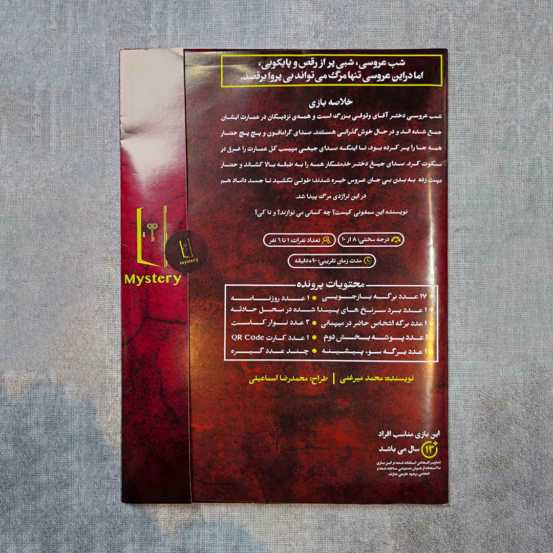 Persian Murder Mystery Case File – “Bloodbound” | Detective Board Game for Teens & Adults