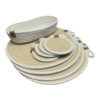 9-Piece Cotton Tableware Set – Placemats, Coasters & Basket for Everyday Dining (1)