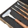 Agate Burnisher Set with Walnut Handle 5 Pieces _ Ideal for Persian Tazhib Art on Paper and Jewelry (14)