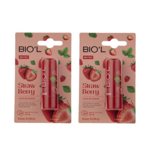 BIO’L Halal Lip Balm – Strawberry, Moisturizing & Soft Finish (x2)