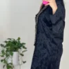 Black Kaftan Women’s Abaya in Premium Velvet, Free Size 36–46 - Suitable for Everyday Outing, Relaxed Gathering (2)