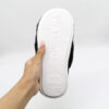 Cross Fluffy Faux Fur Fuzzy Black Nikta Slippers - Open Toe Slides (4)
