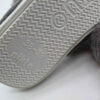 Cross Fluffy Faux Fur Fuzzy Slippers - Open Toe Gray Slides (1)