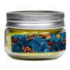 Floral Design Scented Jar Candle with Wooden Wick – A Beautiful Decorative Candle for Relaxation and Gifting (3)