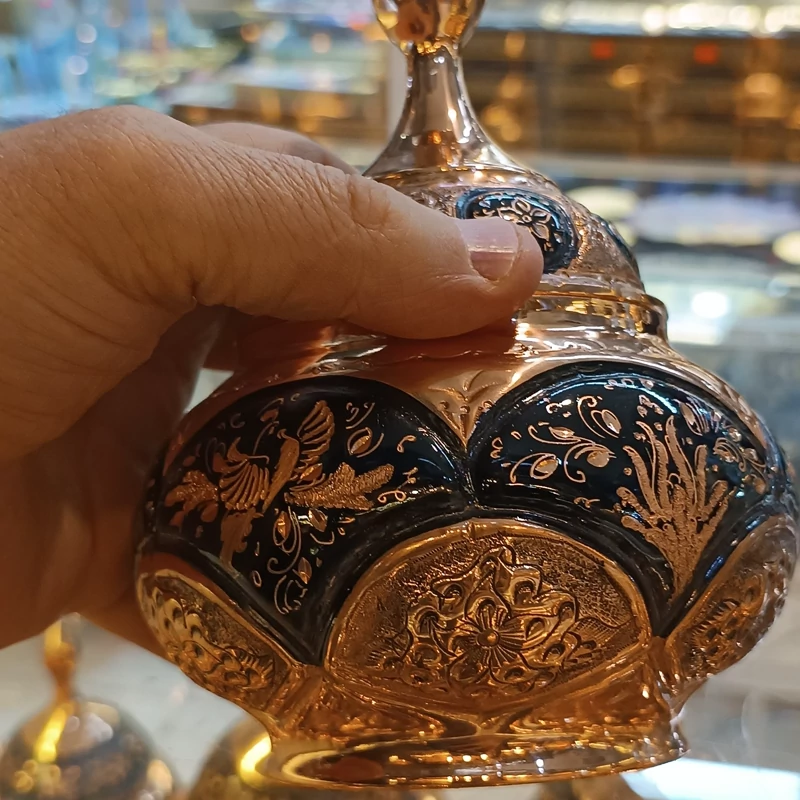 Hand-Engraved Copper Sugar Bowl – Traditional Persian Design
