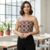 Handcrafted Balochi Embroidered Crop Top with Genuine Silk Thread – Persian Elegance, Heritage, and Luxury Combined (8)