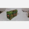 Handcrafted Wooden Jewelry Gift Box – Mineral-Painted, Velvet Lined, Persian-Inspired Pattern (4)