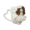 Handmade Ceramic Mug Featuring Angel Doll – Perfect Gift Idea & Polymer ClaKy Doll Design
