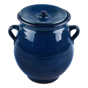 Handmade Persian Pottery Storage Jar – Bronze Dairy & Paste Jar