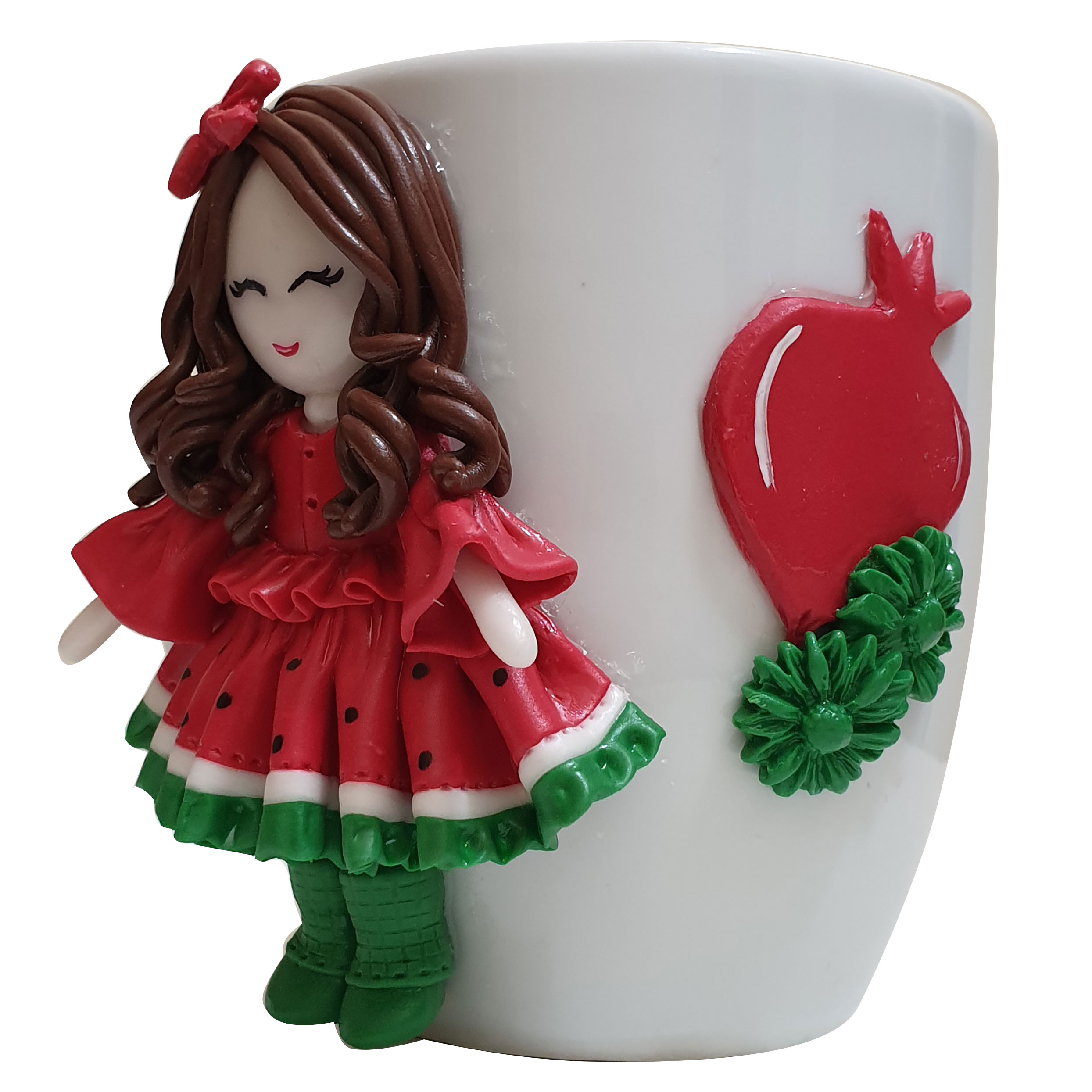 Handmade Yalda Doll Mug – Premium Ceramic Beverage Cup