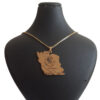 Iran Map Necklace with Griffin and Patriotic Persian Verse (1)