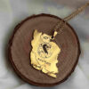 Iran Map Necklace with Griffin and Patriotic Persian Verse (2)
