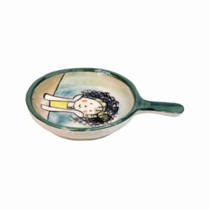 Mini Pan‑Style Ceramic Serving Dish with a Handle – Happy Whale