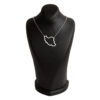 Minimalist Iran Topographic Map Necklace – Stainless Steel (1)