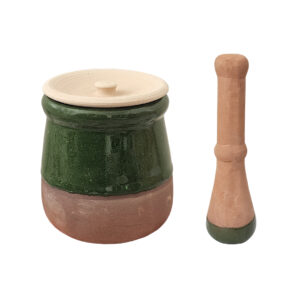 Persian Casserole Pottery Dizi Pot with Lid, Meat Masher – Perfect for Soup & Dizi