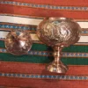 Persian Copper Candy Bowl with Stand – Hand-Engraved (4)