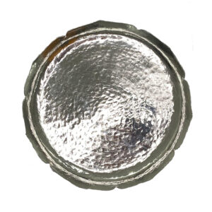 Persian Hammered Copper Serving Tray with Floral Edge – Perfect for Tea, Meals & More