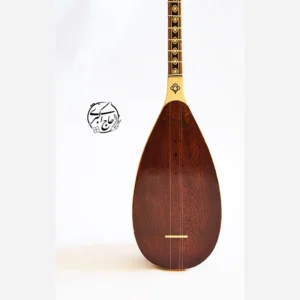 Persian Tanbur by Haj Akbari – Long-Necked Lute with Peacock-Head Pegbox, Mulberry Bowl & Walnut Neck Inlay