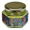 Persian Tile-Inspired Jar Candle with Wooden Wick – Bring Serenity and Sophisticated Style to Your Home (1)