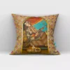 Persian Velvet Cushion Cover – Artistic Depiction of a Girl Playing Kamancheh, Symbolizing Persian Musical Heritage (4)