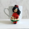 Persian Yalda-Themed Handmade Ceramic Mug with Artistic Polymer Clay Design (2)