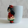 Persian Yalda-Themed Handmade Ceramic Mug with Artistic Polymer Clay Design (4)