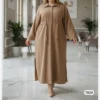 Simple Kaftan for Women with Adjustable Waist Belt Suitable for Everyday Outing, Relaxed Gathering (8)
