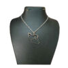 Steel Iran Map Pendant Necklace with Artistic Persian Letter (2)