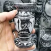 Stone Incense Burner – Achaemenid Soldier Carved Vase for Calm & Home Decor
