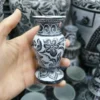 Stone Incense Burner – Hand-Carved Floral Vase Shape for Relaxation & Decor (3)