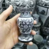 Stone Incense Burner – Hand-Carved Floral Vase Shape for Relaxation & Decor (4)