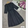 Sunny Beach Kaftan Dress for Women and Girls – Closed Front, Back Zipper, Matching Fabric Belt, Chic Tunic Style (Copy) (1)