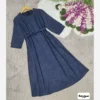 Sunny Beach Kaftan Dress for Women and Girls – Closed Front, Back Zipper, Matching Fabric Belt, Chic Tunic Style (Copy) (5)
