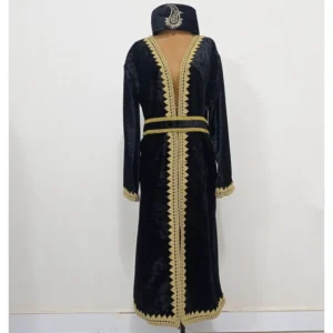 Traditional Iranian Handmade Qajar Men’s Outfit with Velvet Belt and Hat – Authentic Persian Heritage Clothing