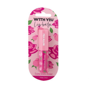 WITH YOU Halal Lip Balm – Rose Flower Variant, Hydrating & Smooth Finish