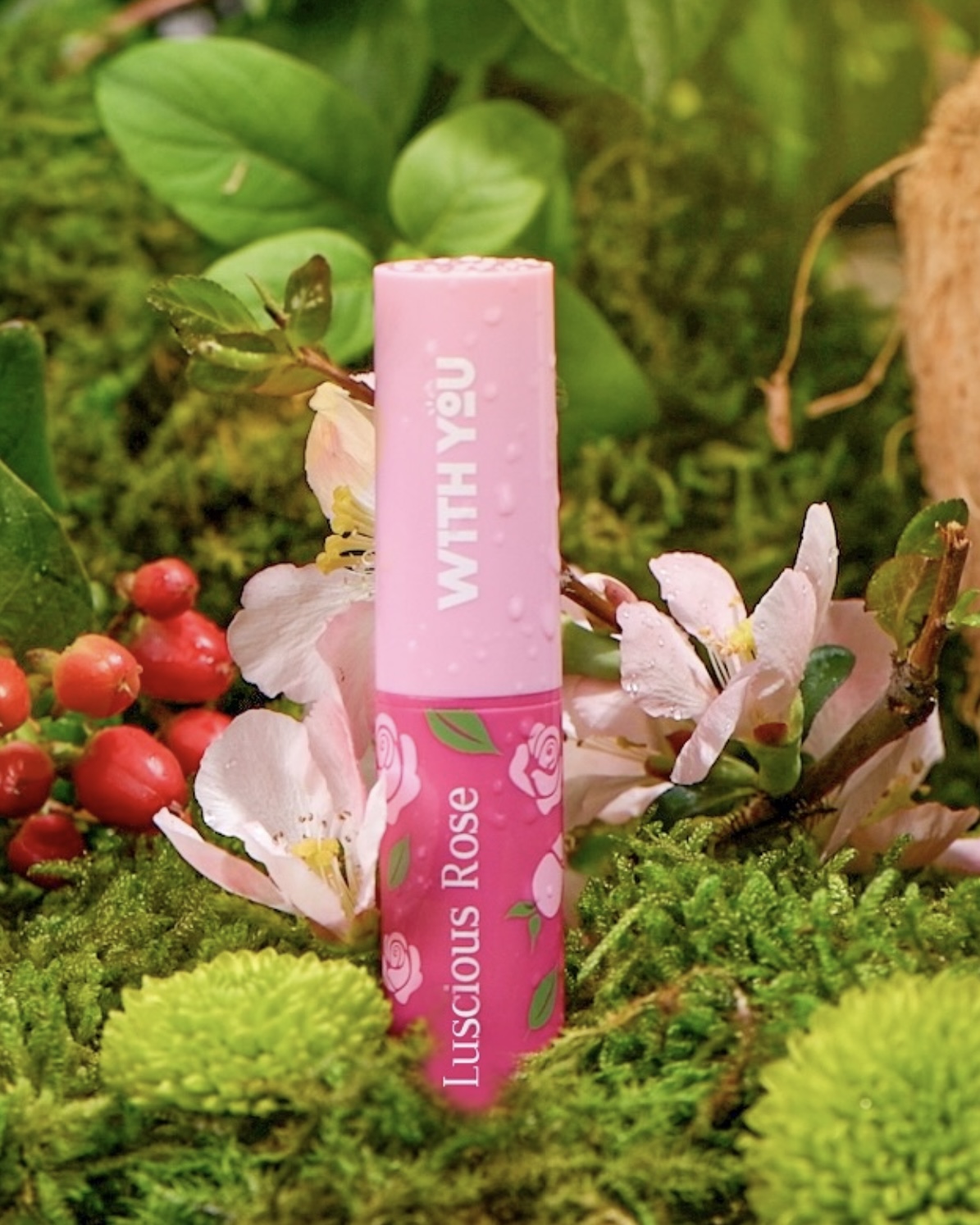 WITH YOU Halal Lip Balm – Rose Flower Variant, Hydrating & Smooth Finish