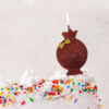 Yalda Design Pomegranate Cake Topper Candle Set – Two Glittery Decorative Candles for Festive Cakes and Celebrations (4)
