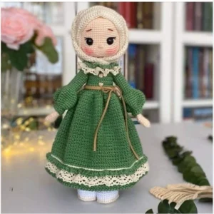 Amigurumi Crochet Hijab Doll – Durable Wired Washable Model
