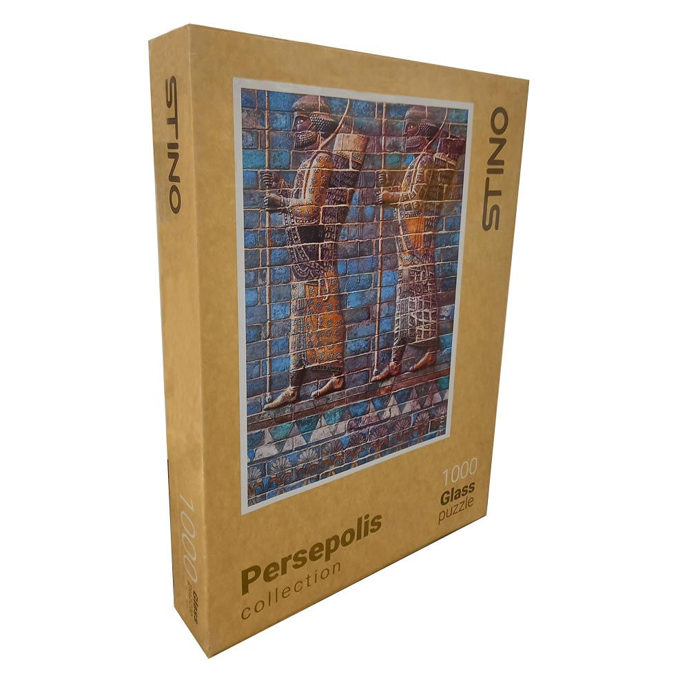 500-Piece Jigsaw Puzzle – Persepolis (Relief of Achaemenid Soldiers) – Hard Plastic Material
