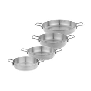 4-Piece Double-Handle Aluminum Frying Pan Set with Metal Handles – Non-Stick Cookware for Everyday Home Use
