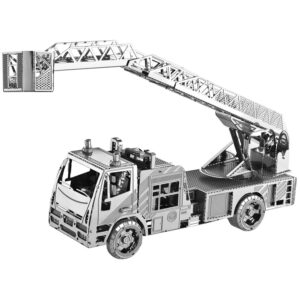 3D Metal Puzzle Construction Kit – Fire Truck Model (Build-It-Yourself Assembly Puzzle)