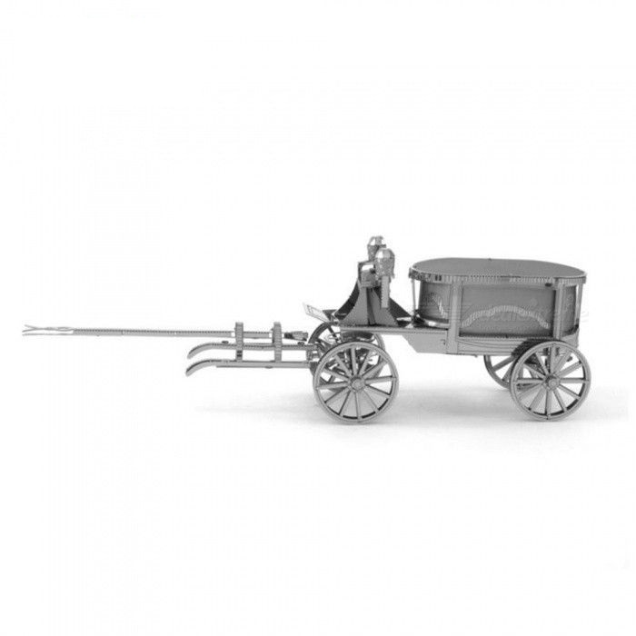3D Metal Puzzle Construction Kit – Ghost Car Carriage Model (Build-It-Yourself Assembly Puzzle)