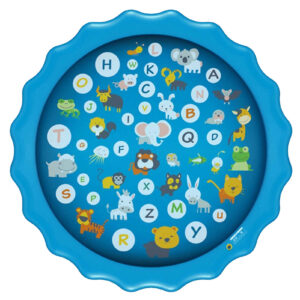 Inflatable Alphabet & Animal Splash Pad – Outdoor Sprinkler Water Mat with A‑Z Learning Design – Fun Fountain Play Pad for Kids